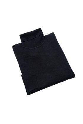 Scala Milano Turtleneck Sweater - Black