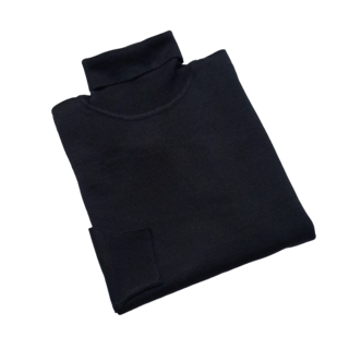 Scala Milano Turtleneck Sweater - Black