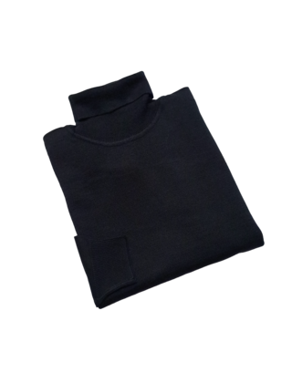 Scala Milano Turtleneck Sweater - Black