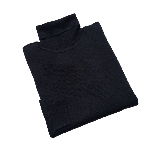 Scala Milano Turtleneck Sweater - Black