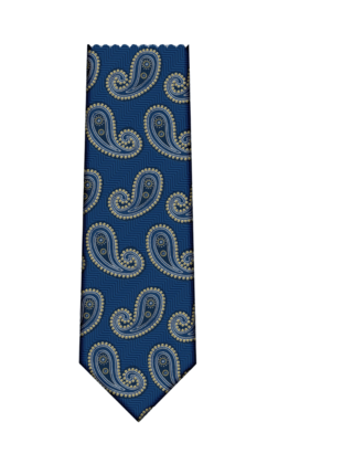 7 Downie St. Patterned Silk Tie - K22486-2