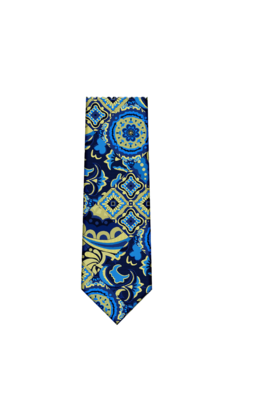 7 Downie St. Patterned Silk Tie - K22185