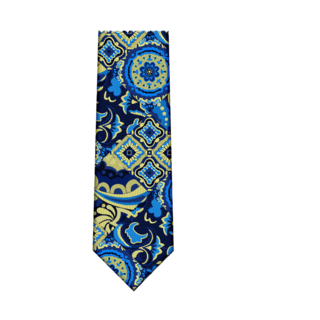 7 Downie St. Patterned Silk Tie - K22185