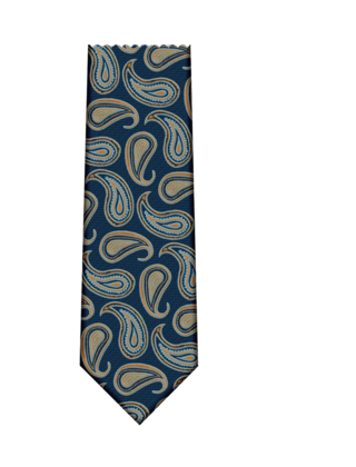7 Downie St. Pattern Silk Tie - K22487