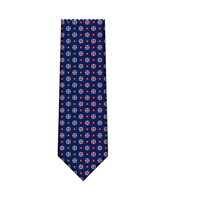 7 Downie St. Pattern Silk Tie - K22162B 7 Downie St. Pattern Silk Tie - K22162B