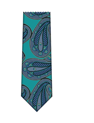 7 Downie St. Patterned Silk Tie - K22187-2