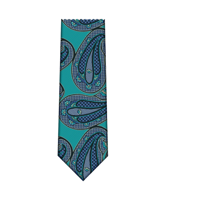 7 Downie St. Patterned Silk Tie - K22187-2 7 Downie St. Patterned Silk Tie - K22187-2