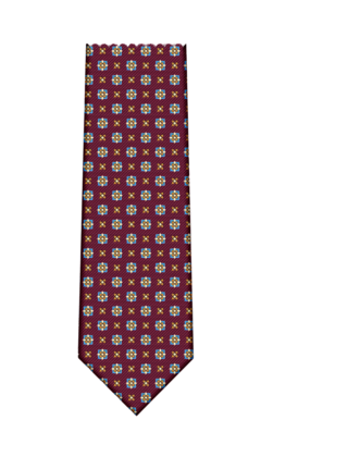 7 Downie St. Pattern Silk Tie - K22162 R