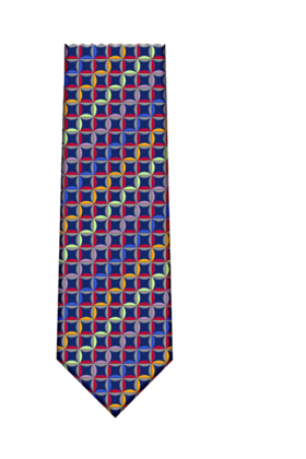 Downie St. Patterned Silk Tie - K22175