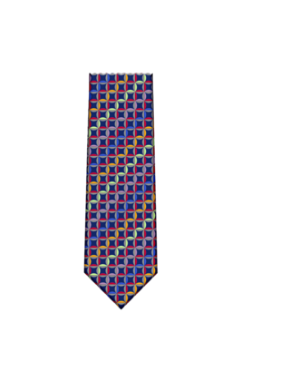 Downie St. Patterned Silk Tie - K22175