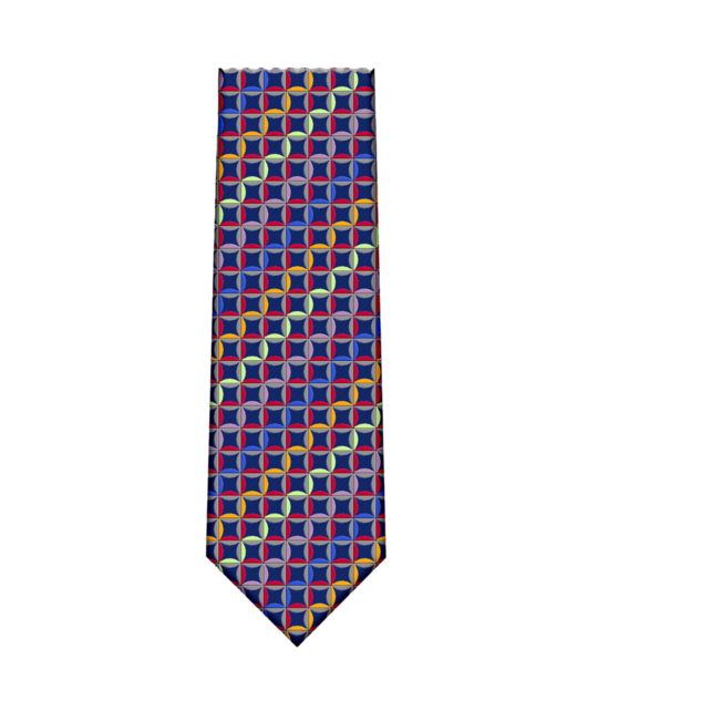 Downie St. Patterned Silk Tie - K22175