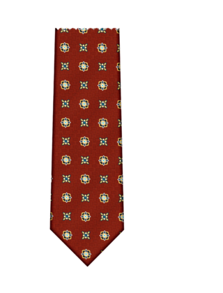 7 Downie St. Patterned Silk Tie - K22496-2