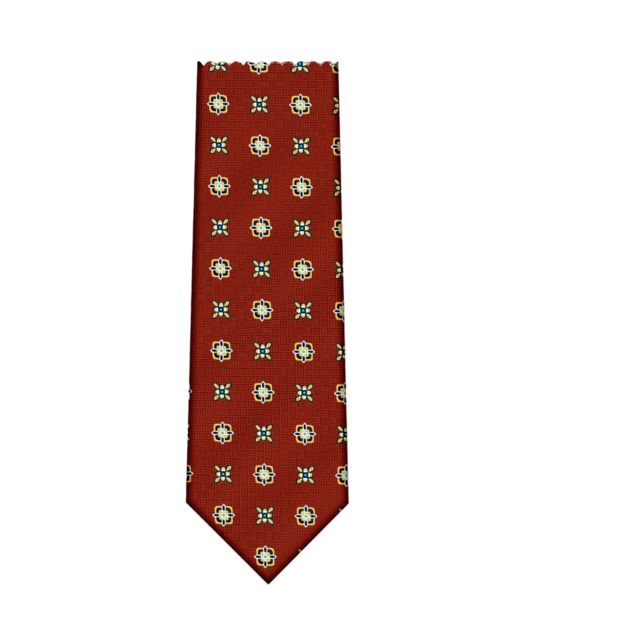 7 Downie St. Patterned Silk Tie - K22496-2