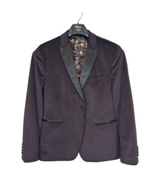 LIEF HORSENS VELVET TUX JACKET 46R PLUM
