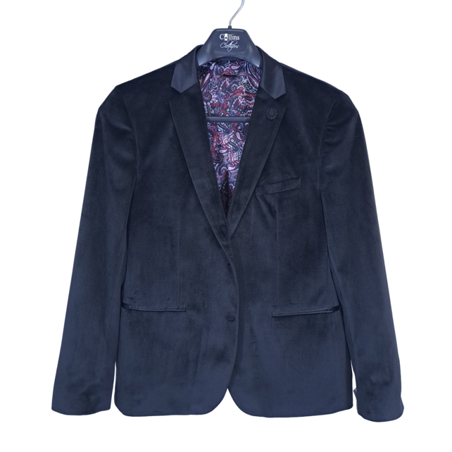 LIEF HORSENS VELVET TUX JACKET - Black