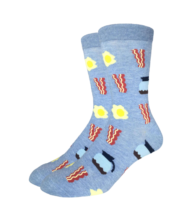 Good Luck Socks Good Luck Socks - King Size (13-17) - Bacon & Eggs