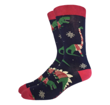 Good Luck Socks - King Size (13-17) - Christmas Sweater Dinosaur Socks