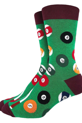 Good Luck Socks - King Size (13-17) - Billiards