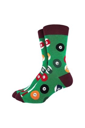 Good Luck Socks - King Size (13-17) - Billiards