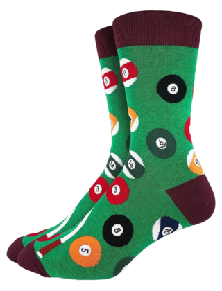 Good Luck Socks - King Size (13-17) - Billiards