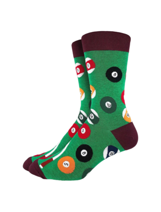 Good Luck Socks - King Size (13-17) - Billiards