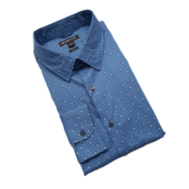 MICHAEL KORS TIDE BLUE PATTERN DRESS SHIRT