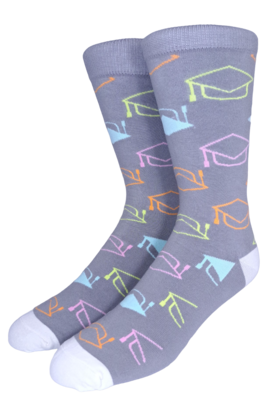 Collins Clothiers Grad Socks Grey