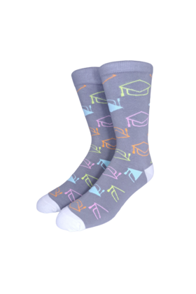 Collins Clothiers Grad Socks Grey