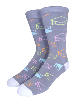 Collins Clothiers Grad Socks Grey