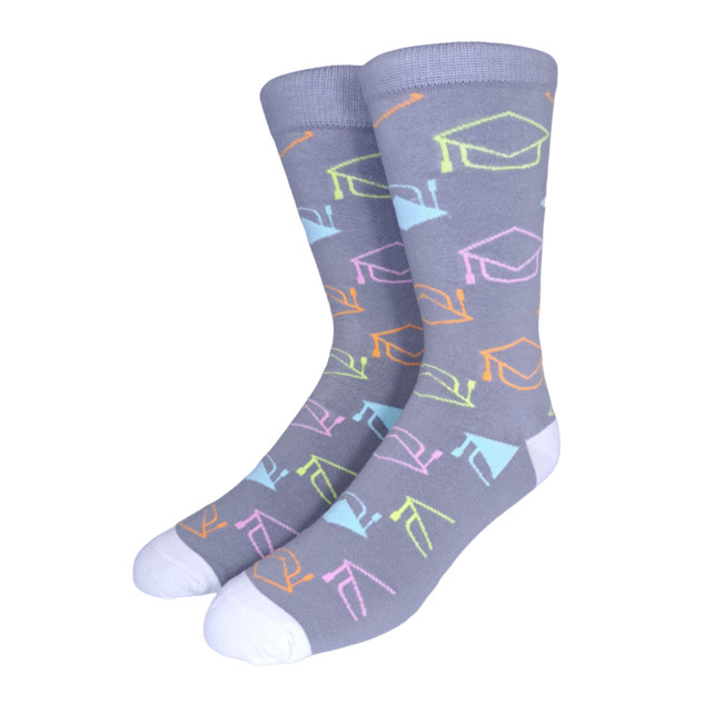 Collins Clothiers Grad Socks Grey
