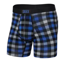 SAXX VIBE Boxer Brief - Flannel Check - Blue