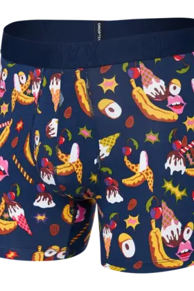 SAXX DROPTEMP Boxer Brief - Banana Split - Navy