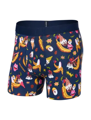 SAXX DROPTEMP Boxer Brief - Banana Split - Navy