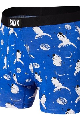 SAXX ULTRA Boxer Brief - Astro Snowman - Peak Blue