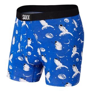 SAXX ULTRA Boxer Brief - Astro Snowman - Peak Blue