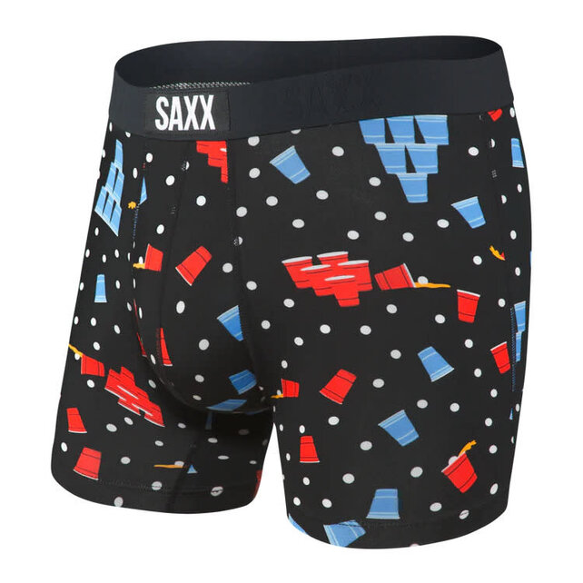 SAXX VIBE Boxer Brief - Beer Champs - Black