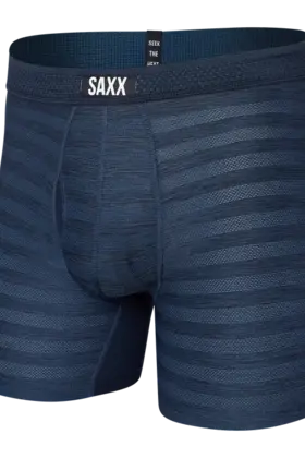 SAXX DROPTEMP Mesh Boxer Brief - Dark Denim Heather