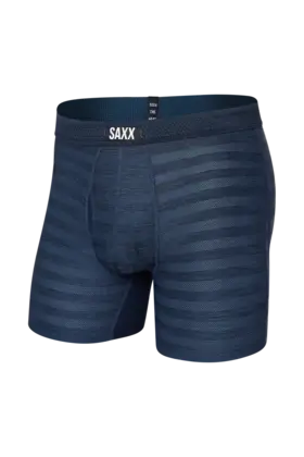 SAXX DROPTEMP Mesh Boxer Brief - Dark Denim Heather