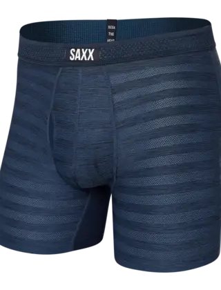 SAXX DROPTEMP Mesh Boxer Brief - Dark Denim Heather