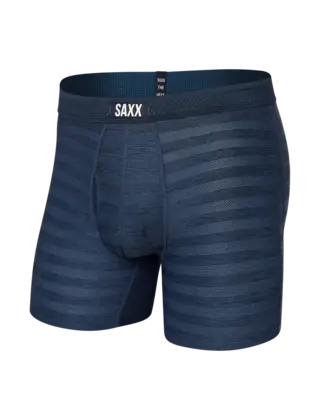 SAXX DROPTEMP Mesh Boxer Brief - Dark Denim Heather