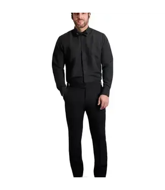 Slimfit Microfiber Dress Shirt - Black