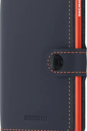 SECRID - Miniwallet - Matte  Night Blue & Orange