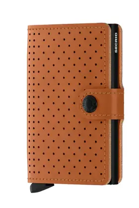 SECRID - Miniwallet - Perforated Cognac