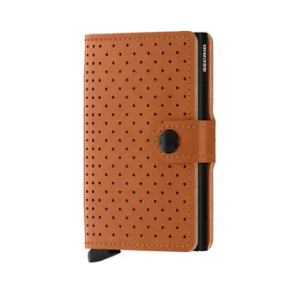 SECRID - Miniwallet - Perforated Cognac