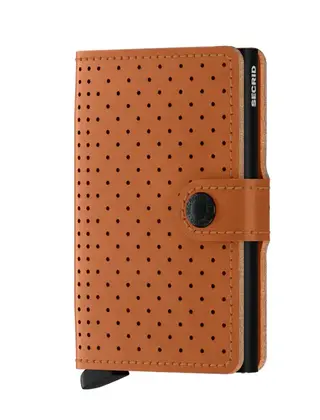 SECRID - Miniwallet - Perforated Cognac