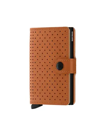 SECRID - Miniwallet - Perforated Cognac