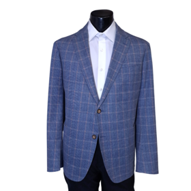 7 Downie St. Check Sport Coat - Reston - Pink/Blue