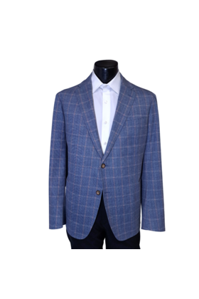 7 Downie St. Check Sport Coat - Reston - Pink/Blue