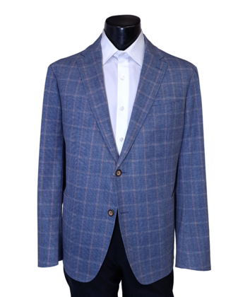 7 Downie St. Check Sport Coat - Reston - Pink/Blue
