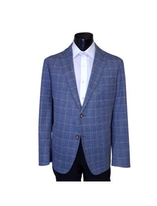 7 Downie St. Check Sport Coat - Reston - Pink/Blue